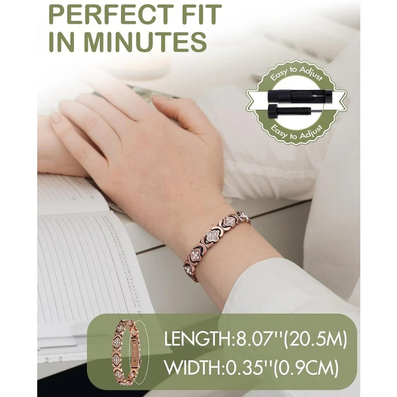 Infinity Clover Copper Bracelet — Luck, Love & Everyday Elegance