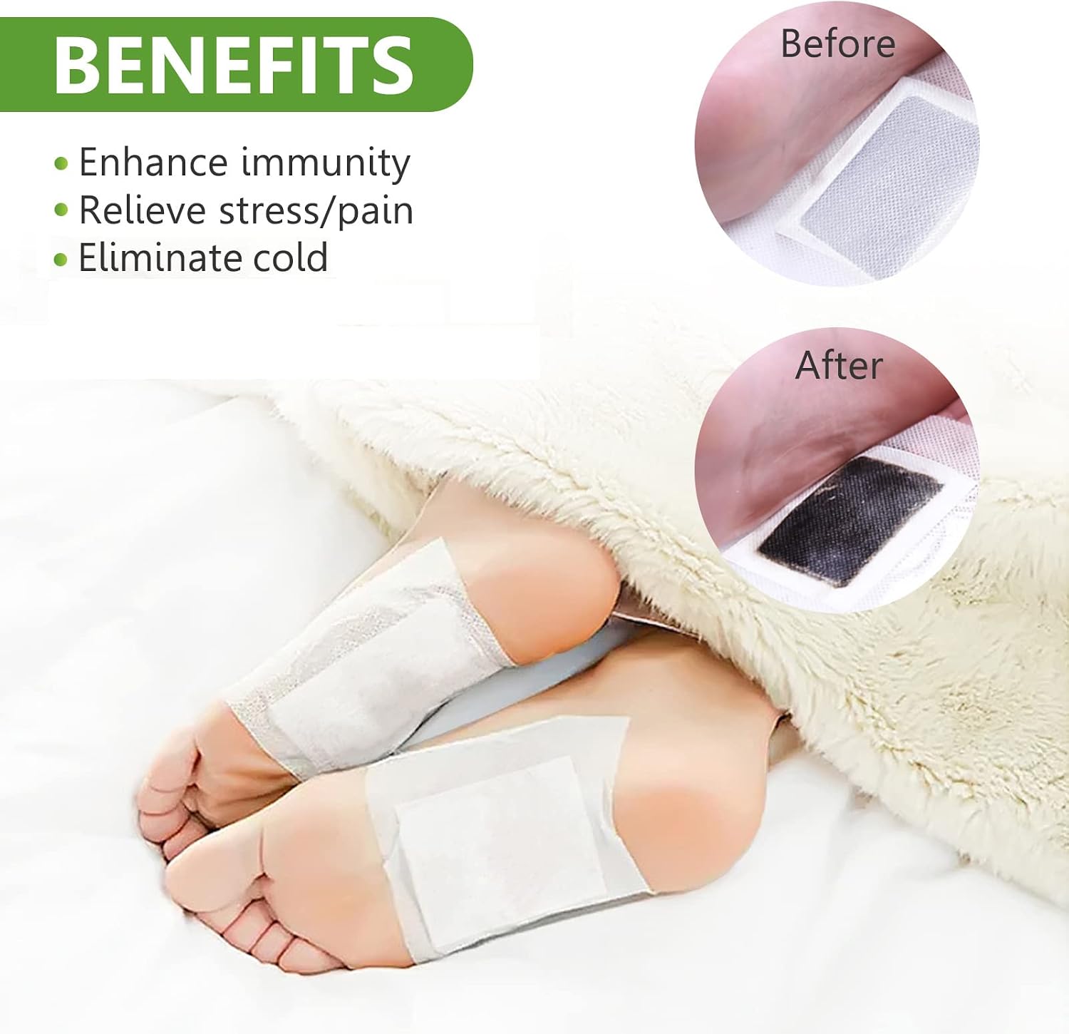 Deep Cleaning Bamboo Foot Patch