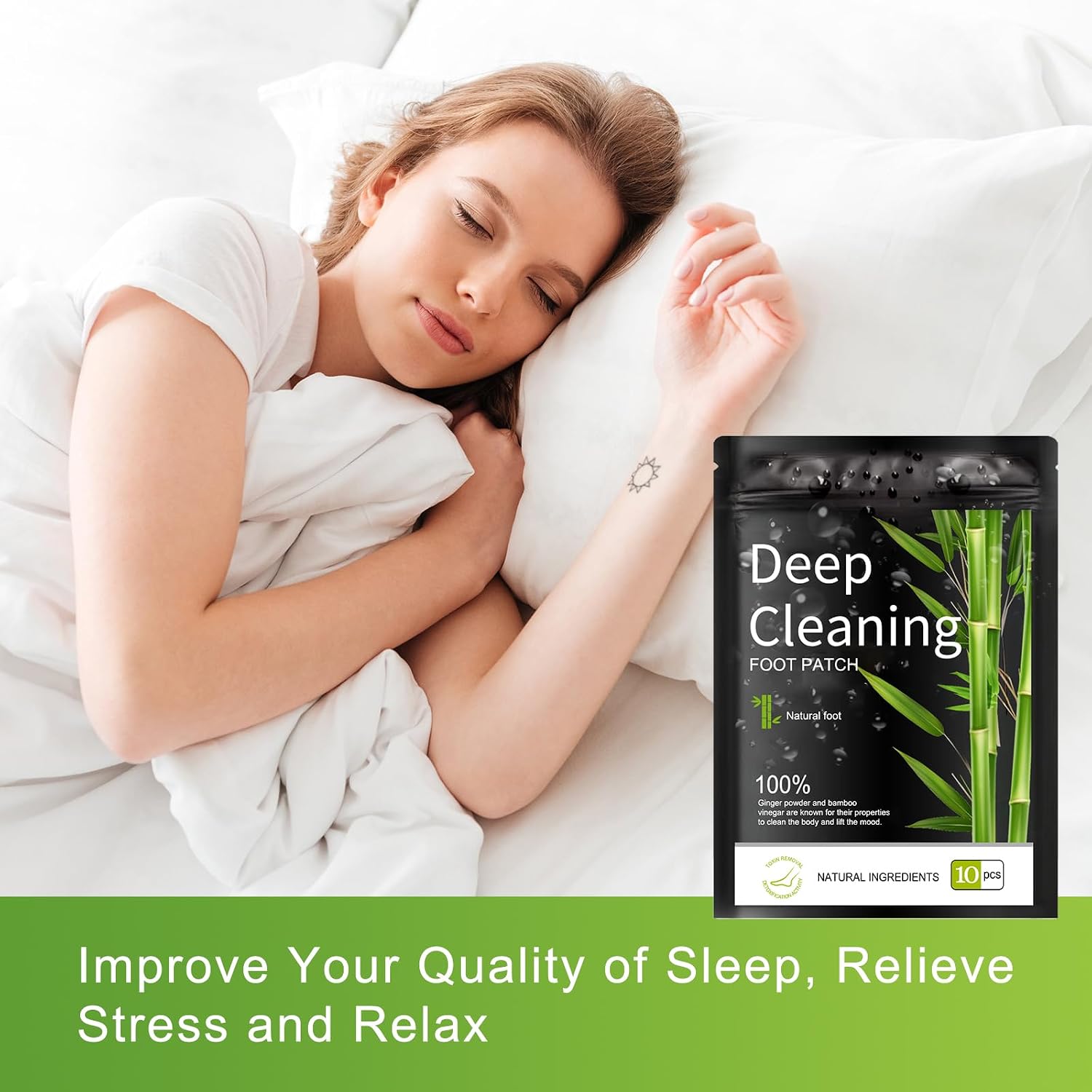 Deep Cleaning Bamboo Foot Patch