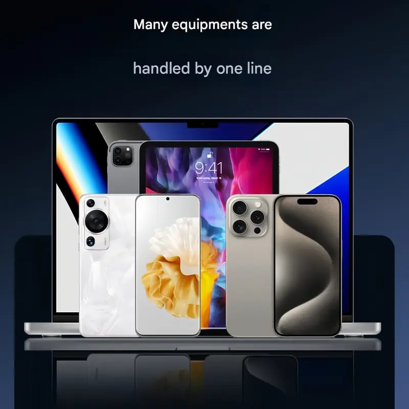 Adjustable Phone Stand with Flexible Support Cable