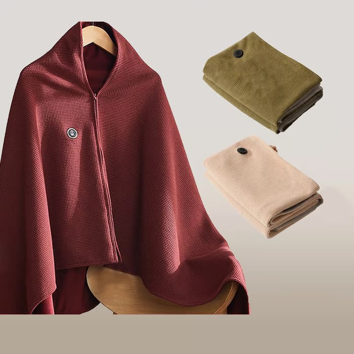 Premium Heated Winter Shawl – Stay Cozy Anywhere!