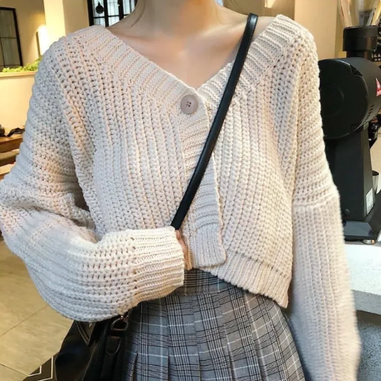 Women's Gentle Loose Knit Short Sweater