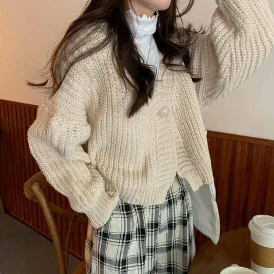 Women's Gentle Loose Knit Short Sweater