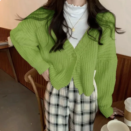 Women's Gentle Loose Knit Short Sweater