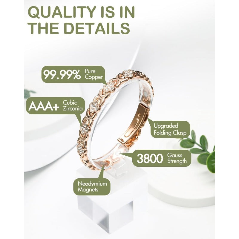 Infinity Clover Copper Bracelet — Luck, Love & Everyday Elegance