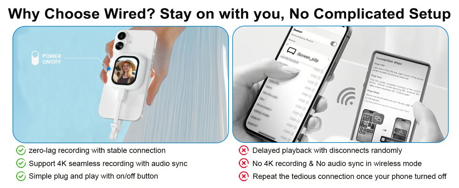 Vlogmate Mini Phone Vlog Selfie Monitor Screen