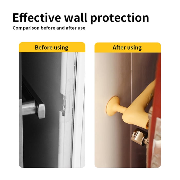 Anti collision silicone door handle protective cover