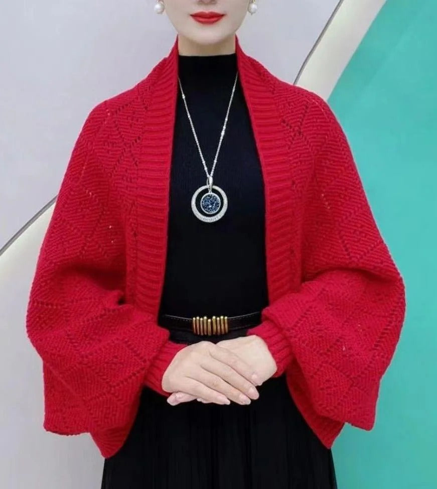 Women's Knit Shawl Cardigan