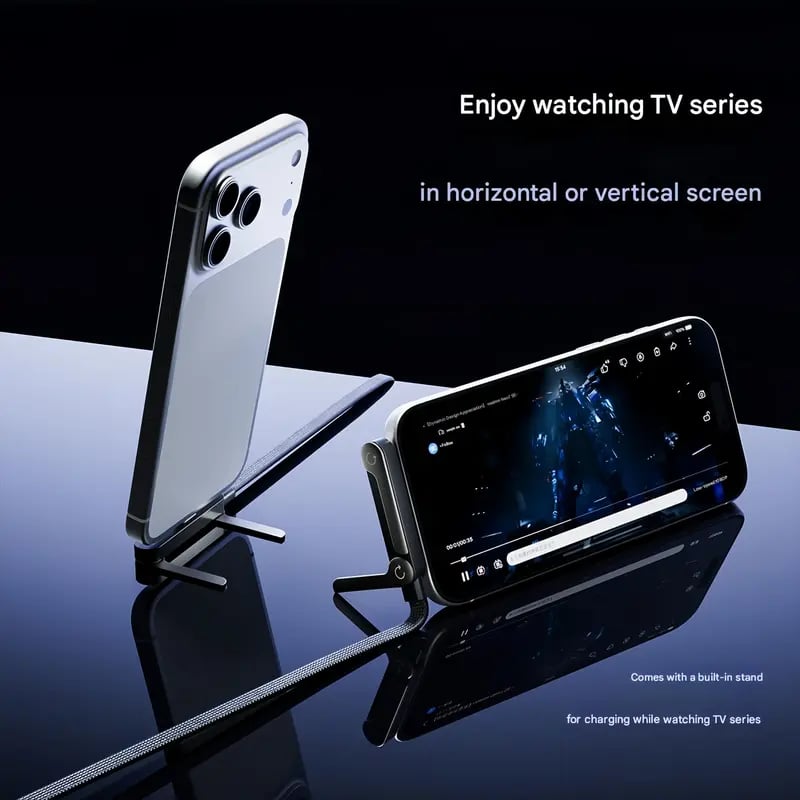 Adjustable Phone Stand with Flexible Support Cable