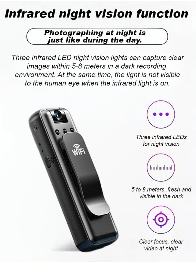Wireless WiFi Recording Pen —HD Video & Audio Recorder