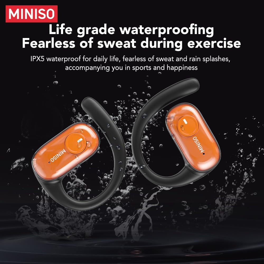 MINISO Wireless Earbuds β Waterproof | Long Battery Life | Sports Design