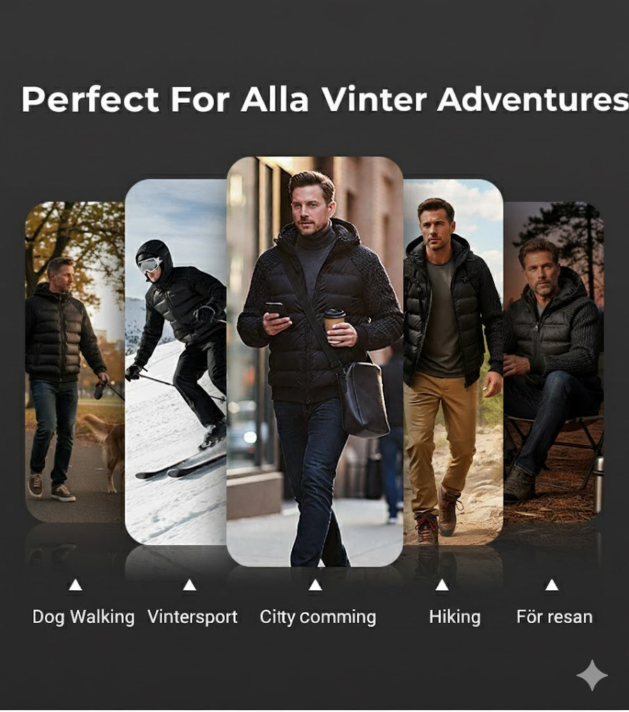 🧥 Men's Warm Patchwork Winter Hoodie