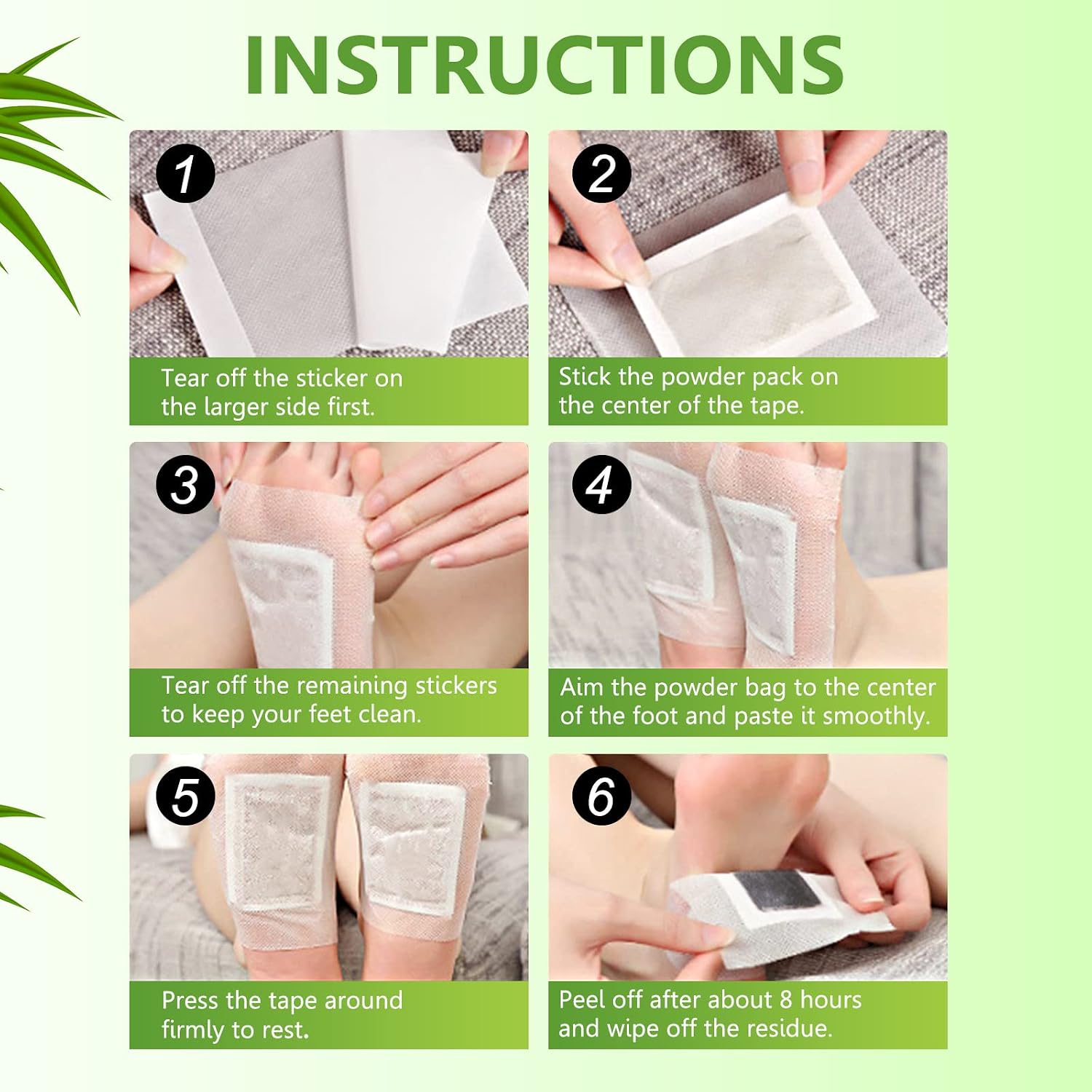 Deep Cleaning Bamboo Foot Patch